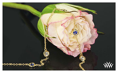 Diamond and blue Sapphire Bracelet Whiteflash 2013 Calendar