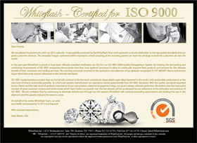 whiteflash certified iso 9000