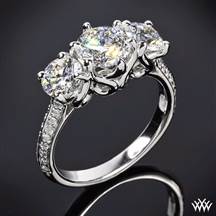 As Graceful as a Swan: The Swan 3 Stone Engagement Ring