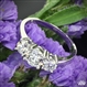 3 Stone Platinum Diamond Engagement Ring