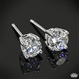 4 Prong Diamond Basket Earrings