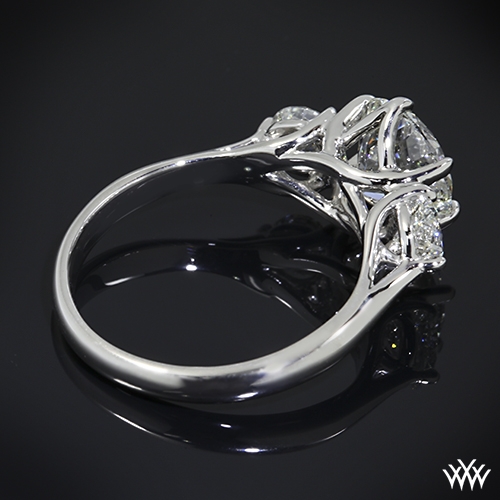 Butterflies 3 Stone Engagement Ring 14803