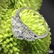 Butterflies 3 Stone Engagement Ring