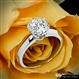 Classic Tiffany Style Knife Edge Engagement Ring