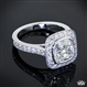 Custom "Full Bezel" Diamond Engagement Ring