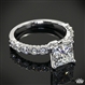 Custom Princess Diamond Engagement Ring