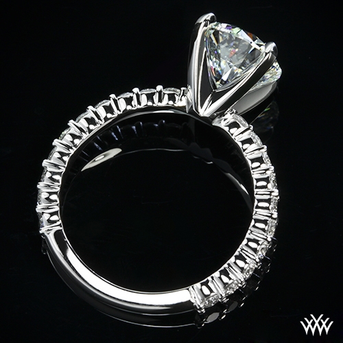 Custom Shared Prong Diamond Engagement Ring 23801