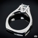 Custom Split Shank Diamond Engagement Ring
