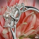 Customized 3 Stone Trellis Diamond Engagement Ring