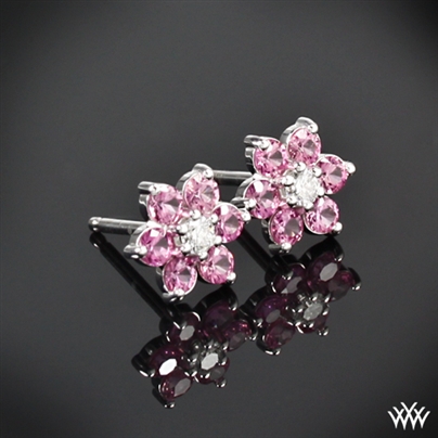 Customized Flower Cluster Diamond Earrings