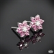 Customized Flower Cluster Diamond Earrings
