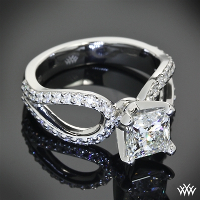 Customized Infinity Diamond Engagement Ring