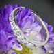 Customized tiffany style Bead-Set Diamond Right Hand Ring