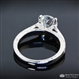 Engraved Bead Set Diamond Engagement Ring