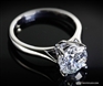 Fine Line Diamond Engagement ring