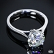 "Fine Line" Solitaire Engagement Ring