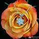 Flower Cluster Diamond Pendant