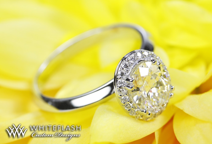 gorgeous guinevere oval diamond engagement ring