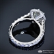 Halo Shared Prong Engagement Ring