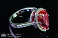 Halo Spinel Diamond Ring