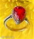 Halo Spinel Diamond Ring