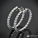 Inside Out Diamond Shared Prong Hoops