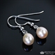 Lavender Spice Pearl Earrings