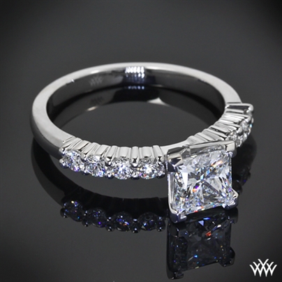Legato Shared Prong Diamond Engagement Ring