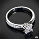Legato Sleek Line Pave Diamond Engagement Ring 