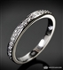 Legato Sleek Line Pave Diamond Wedding Ring