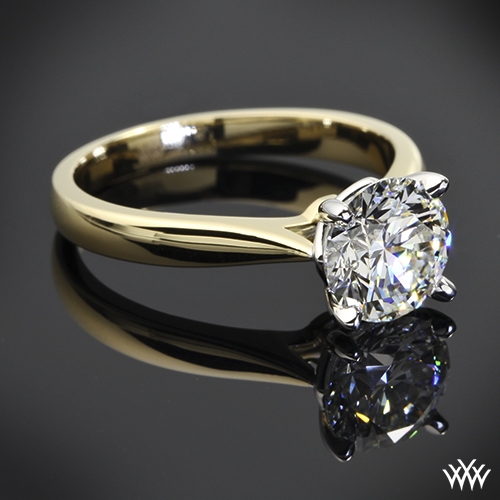 exquisite legato sleek line solitaire engagement ring