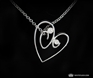 One Heart For Two Diamond Pendant