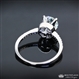 Pave Halo Diamond Engagement Ring
