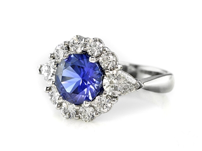 Princess Diana Sapphire Diamond Engagement Ring