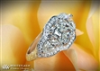 Radiant and Pear Diamond Engagement Ring