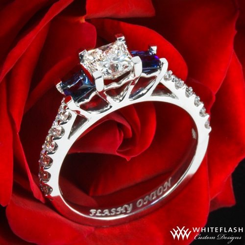 Sapphire and Diamond Engagement Ring 8503