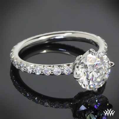 Semi Custom Lotus Diamond Engagement Ring