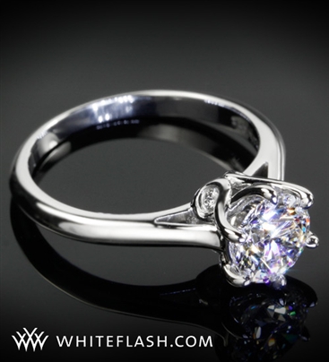 Swan Diamond Engagement Ring