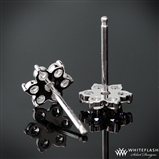 0.50ctw Flower Cluster Diamond Earrings