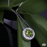 Customized Halo Prong Diamond Pendant