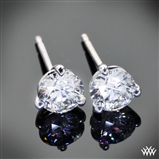 3 prong Martini Diamond Earrings
