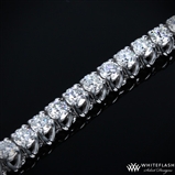 4 carat X-Prong Diamond Bracelet