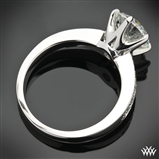 Bead-Set Diamond Engagement Ring