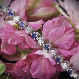 Diamond and Sapphire Tennis Bracelet