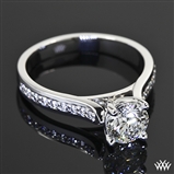 Cathedral Pave Diamond Engagement Ring