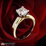 Channel Set Princess Diamond Engagement Ring