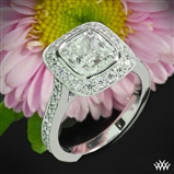 Custom "Full Bezel" Diamond Engagement Ring