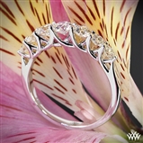 Custom 7 Stone Trellis Diamond Wedding Ring