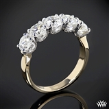 Custom 5 Stone U-Prong Diamond Wedding Ring