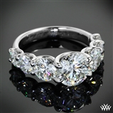 Custom 7 Stone U-Prong Diamond Engagement Ring